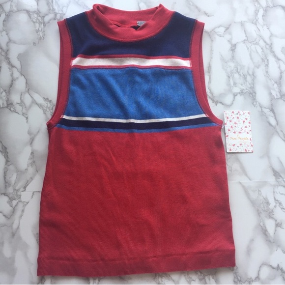 FREE PEOPLE high neck crop tank top - Picture 4 of 6